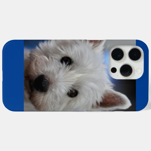 キュートペスティーウェスティーホワイトテリアードッグ顔 Case-Mate iPhoneケース (裏面 (横))