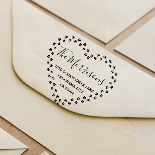 キュートペッツポーハースリースファミリー差出人住所 セルフインキングスタンプ