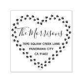 キュートペッツポーハースリースファミリー差出人住所 セルフインキングスタンプ (デザイン)