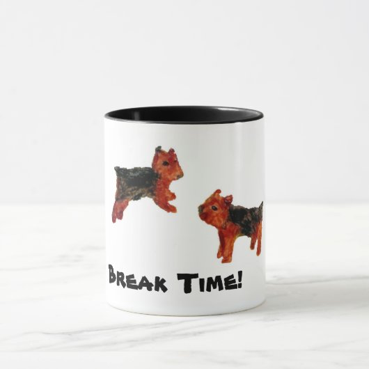 キュートペットアートテリアドッグズカスタム マグカップ (中央)