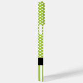 キュートペパーソナライズされたポッドライムストライプと水玉模様 Case-Mate iPhoneケース (裏面 / 右)