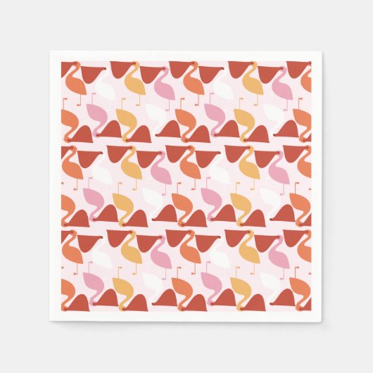 キュートペリカン紙ナプキンス スタンダードカクテルナプキン (正面)
