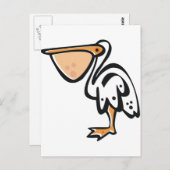 キュートペリカン ポストカード (正面/裏面)