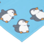 キュートペンギンウィンター子供の誕生日パーティー テーブルクロス (アングル)