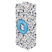 キュートペンギンウィンター子供の誕生日パーティー ワインギフトバッグ (裏面アングル)