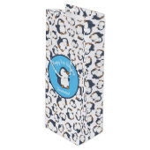 キュートペンギンウィンター子供の誕生日パーティー ワインギフトバッグ (正面アングル)