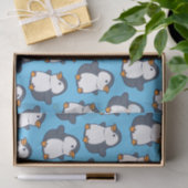 キュートペンギンウィンター子供の誕生日パーティー 薄葉紙 (ギフト)