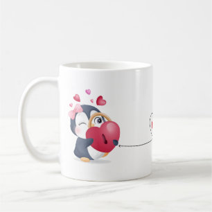 キュートペンギンカスタマイズコーヒマグ コーヒーマグカップ