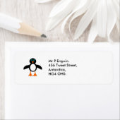 キュートペンギンカスタム住所 シール (インサイチュ)