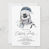 キュートペンギンクリスマスパーティー冬招待状 招待状 (正面)