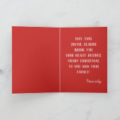 キュートペンギンクリスマスフェスティバルホリデイ カード (内部)