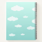 キュートペンギンバルーン感動的引用文子供へ ノートブック (裏面)