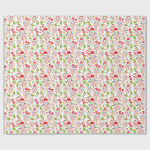 キュートペンギンバレリーナクリスマスパーソナライズされた ラッピングペーパー (フラット)