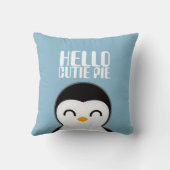 キュートペンギンパーソナライズされたキッズルーム子供部屋デコー  クッション (裏面)