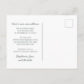 キュートペンギンビーチシーンファミリーホリデームービング 案内ポストカード (裏面)