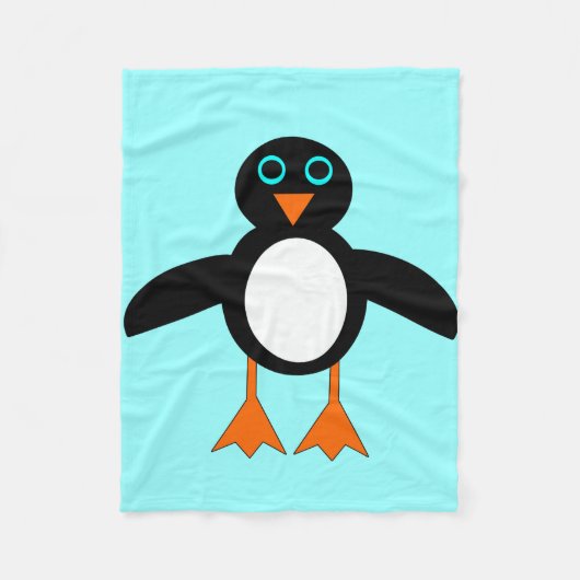 キュートペンギンフリースブランケット フリースブランケット (正面)