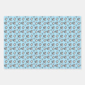 キュートペンギンラクーンブディーズベビーギフト ラッピングペーパーシート (正面3)