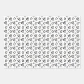 キュートペンギンラクーンブディーズベビーギフト ラッピングペーパーシート (正面)