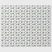 キュートペンギンラクーンブディーズベビーギフト ラッピングペーパー (フラット)