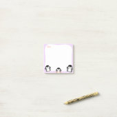 キュートペンギン付箋 ポストイット (デスク上)