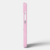 キュートペンギン冬の雪イラストレーションピンク Case-Mate iPhoneケース (裏面 / 左)