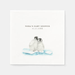 キュートペンギン冬北極 スタンダードカクテルナプキン