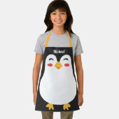 キュートペンギン子供へ顔オールオーバープリント エプロン (インサイチュ)