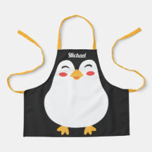 キュートペンギン子供へ顔オールオーバープリント