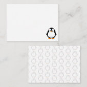 キュートペンギン漫画カスタム ノートカード (正面/裏面)