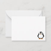 キュートペンギン漫画カスタム ノートカード (正面)