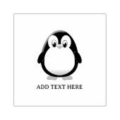 キュートペンギン漫画カスタム ラバースタンプ (インプリント)