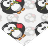 キュートペンギン表面模様デザインプリント テーブルクロス (アングル)