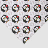 キュートペンギン表面模様デザインプリント 薄葉紙 (詳細)