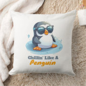 キュートペンギン装飾用クッションギフトリビングルーム クッション (ブランケット)