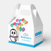 キュートペンギン誕生日ゲーブルボックス フェイバーボックス (正面サイド)