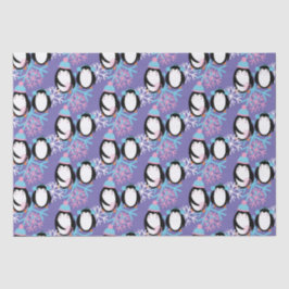 キュートペンギン雪お洒落片 薄葉紙