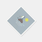 キュートペンギン魚釣り誕生会 スタンダードカクテルナプキン (角)