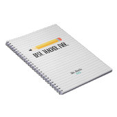 キュートペンシ最高のル先生 |ジャーナルノートブック ノートブック (右側)