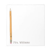 キュートペン図解入りの、写真付きのシル先生 ノートパッド (正面)