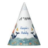 キュートホエールオブザタイムボーイズ誕生日 パーティーハット (左)
