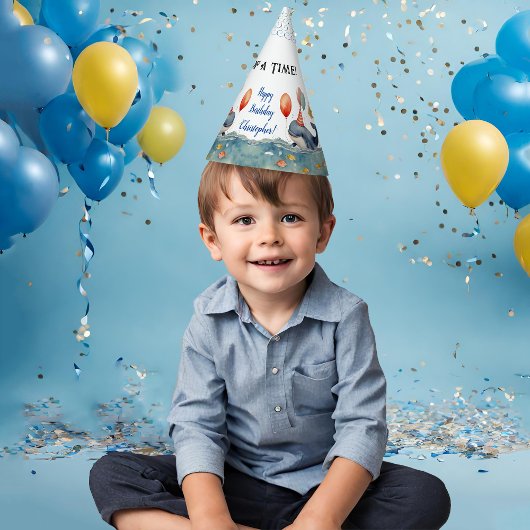 キュートホエールオブザタイムボーイズ誕生日 パーティーハット