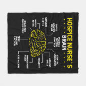 キュートホスピス看護デイアイディアホスピスナース フリースブランケット (正面(横))