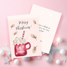 キュートホットココアホリデイイラストレーション