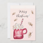 キュートホットココアホリデイイラストレーション シーズンカード (正面)