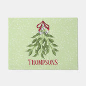 キュートホリお洒落デークリスマスカスタムトレンディー ドアマット (正面)