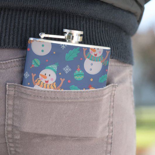 キュートホリデイ雪だるま フラスク (インサイチュ)