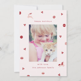 キュートホリデーオーナメントドードルズウィズユニコーン シーズンカード