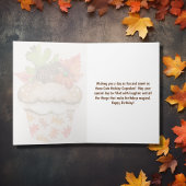 キュートホリデーカップケーズハッピーサンクスギビング誕生日 カード