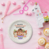 キュートホリデーカップケーズハッピーサンクスギビング誕生日 ペーパープレート (パーティー)