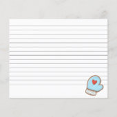 キュートホリデークッキー交換レシピカード (裏面)